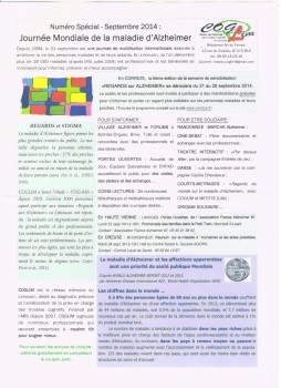 Numéro de COGLIM ( Réseau de Dépistage des Troubles Cognitifs en Limousin ) : REGARDS SUR ALZHEIMER